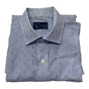 Vineyard Place Vines Men's Classic Fit Shirt Long Sleeve Plaid Multicolored L